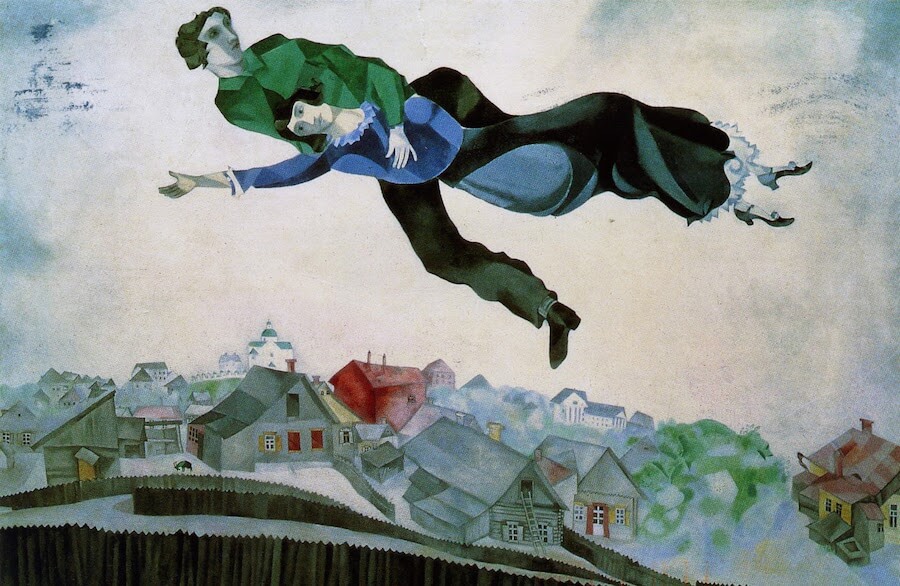 Marc-Chagall-Sulla-città-1918